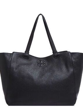 Tory Burch - Black Pebbled Leather diaper bag